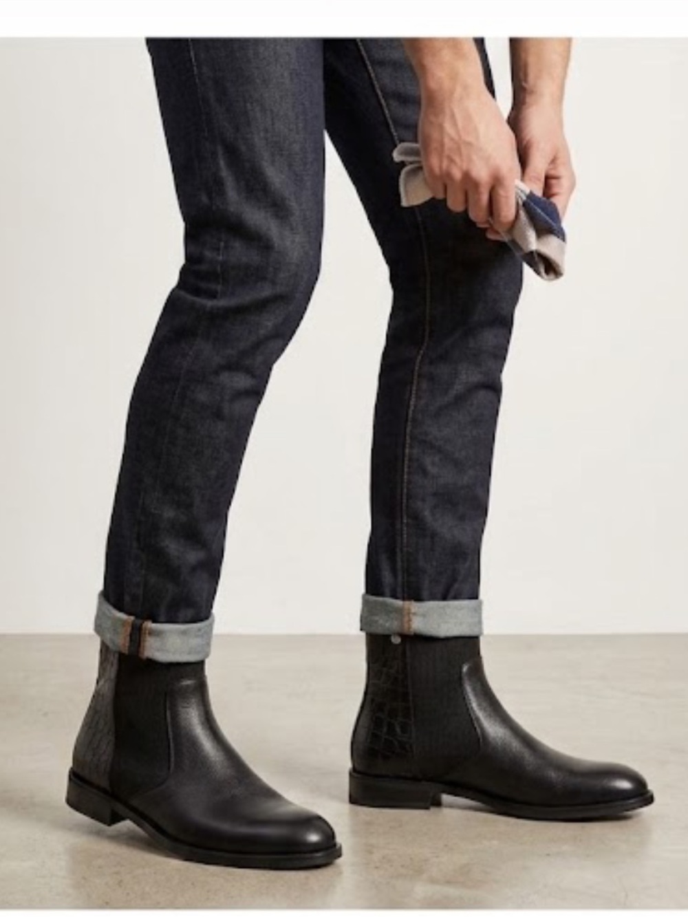 John Richmond Black Leather Ankle Hiker Boots - Sz EU 42 - NEW!